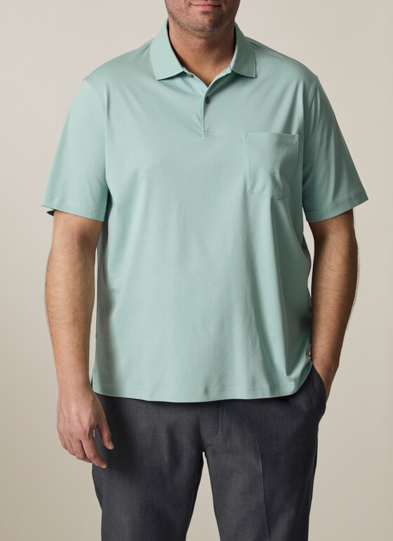 Poloshirt Iced Mint Frontansicht