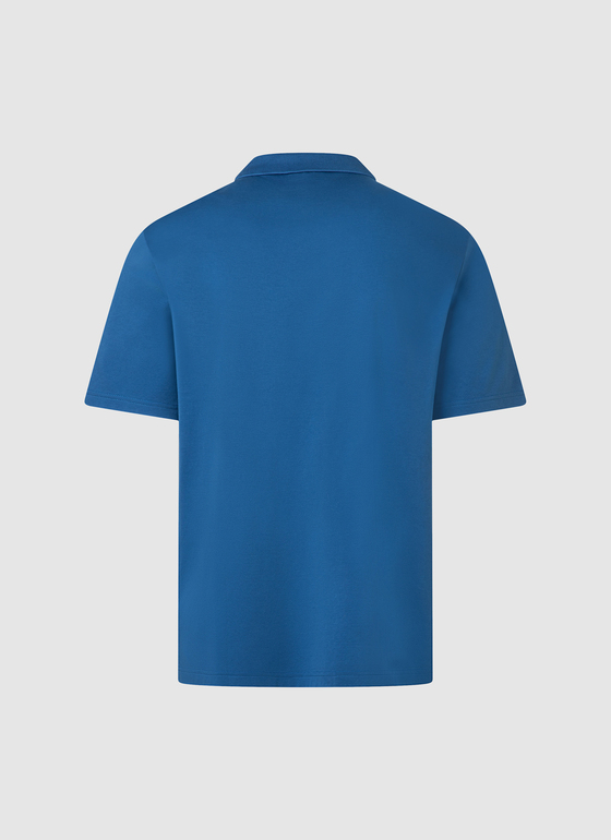 Poloshirt Medium Blue Frontansicht