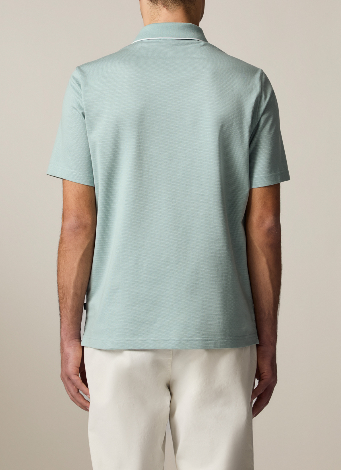 Poloshirt, Iced Mint Rückansicht