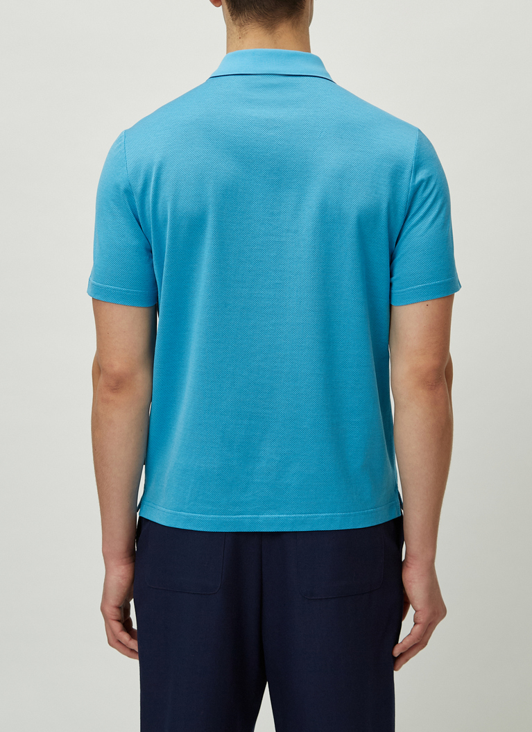Shirt Polohemd, Knopf 1/2 Arm, Wave Ride Rückansicht