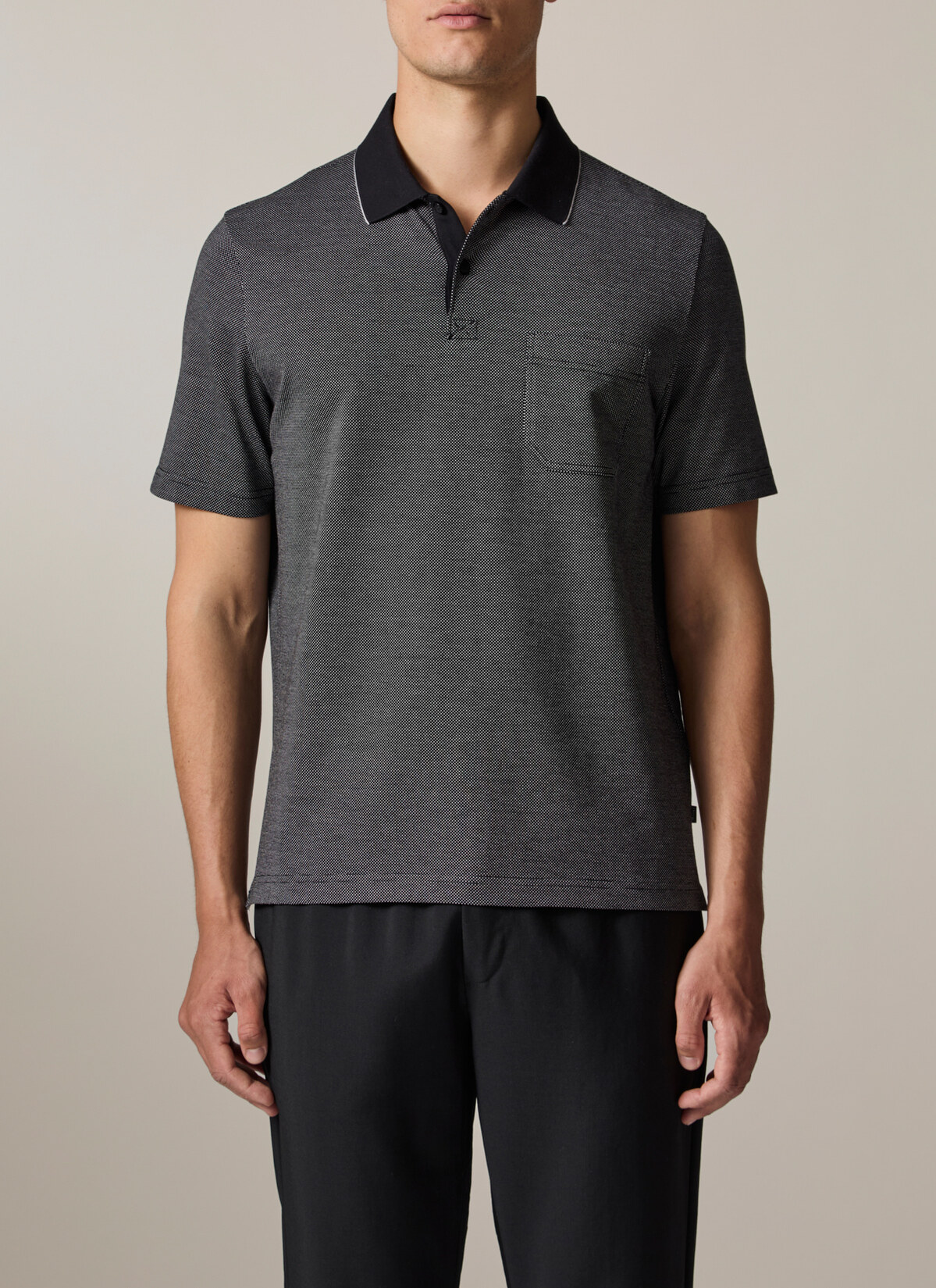 Shirt Polohemd, Black Detailansicht 1