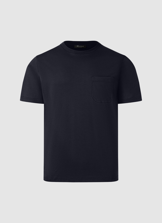 T-Shirt Rundhals 1/2 Arm Navy Frontansicht