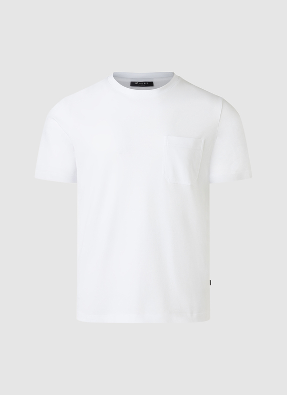 T-Shirt Rundhals 1/2 Arm Pure White Frontansicht
