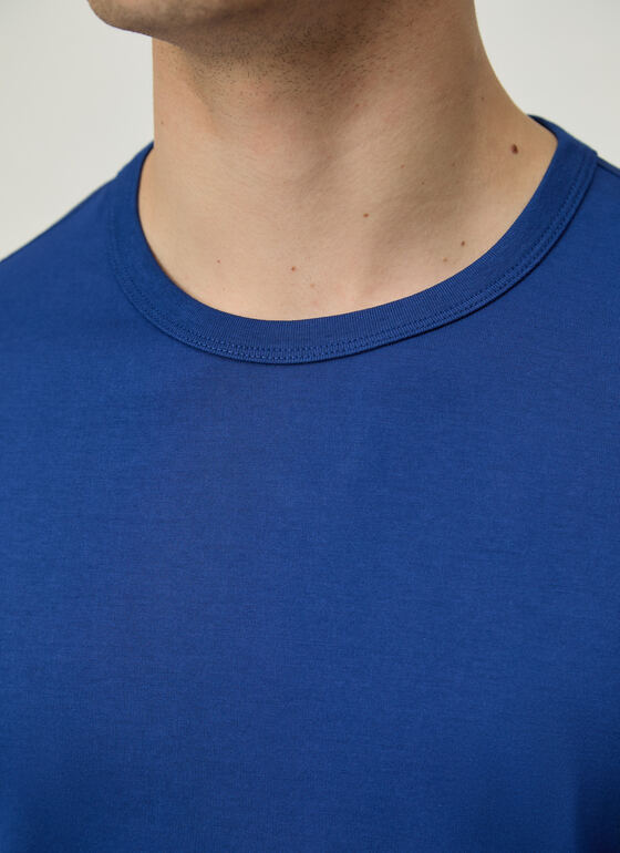 T-Shirt Rundhals 1/2 Arm Nautic Blue Frontansicht