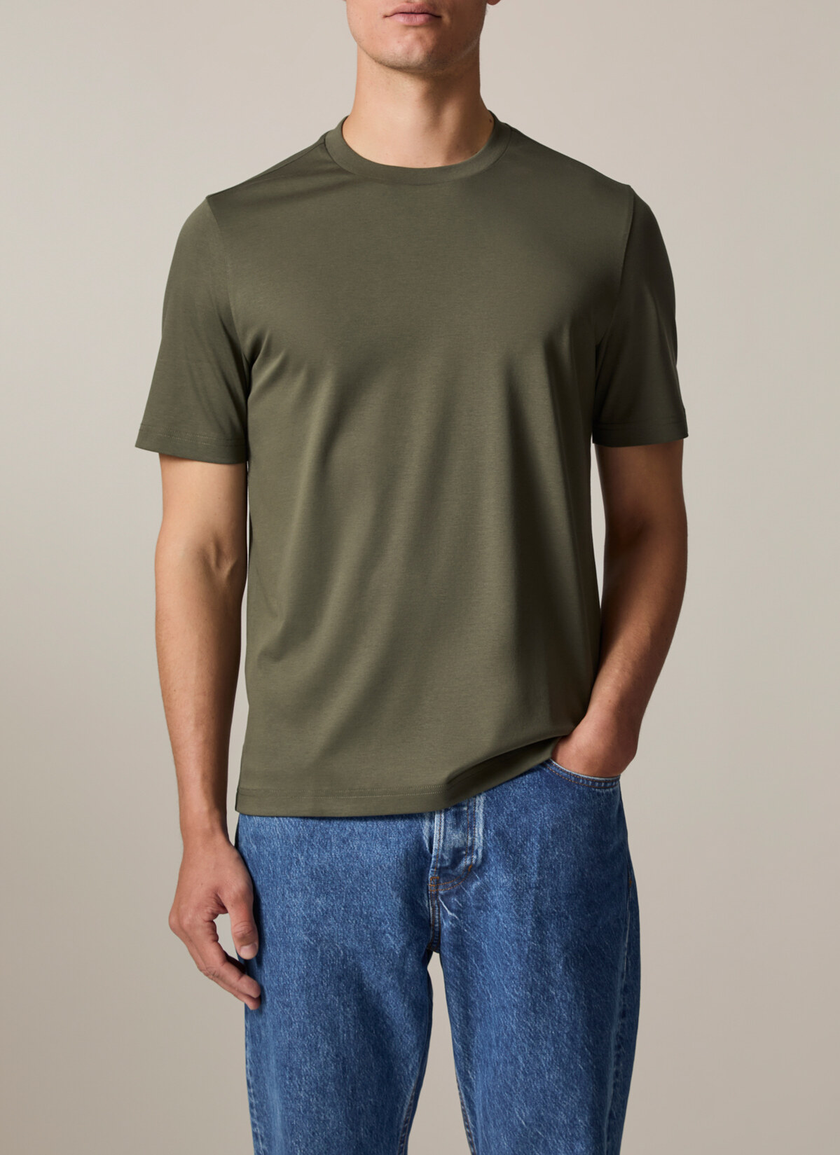 T-Shirt Rundhals 1/2 Arm, Grape Leaf Frontansicht