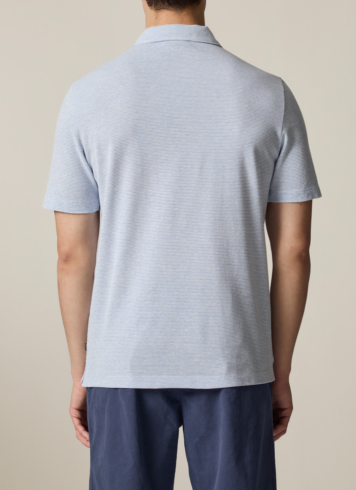 Poloshirt, Shades of Blue Rückansicht
