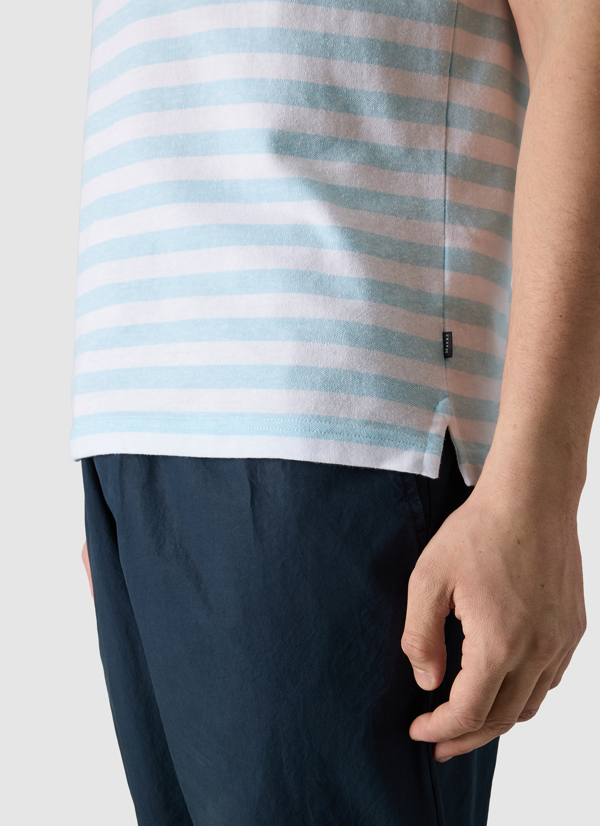 T-Shirt Rundhals 1/2 Arm, Bright Aqua Detailansicht 1