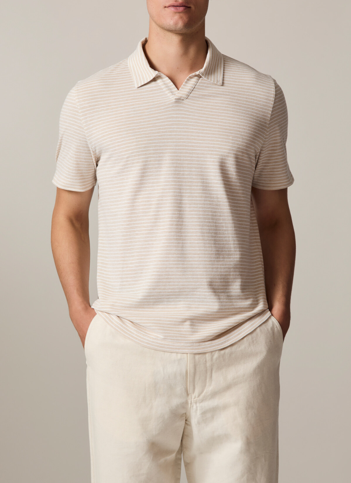 Poloshirt, Iced Coffee Frontansicht