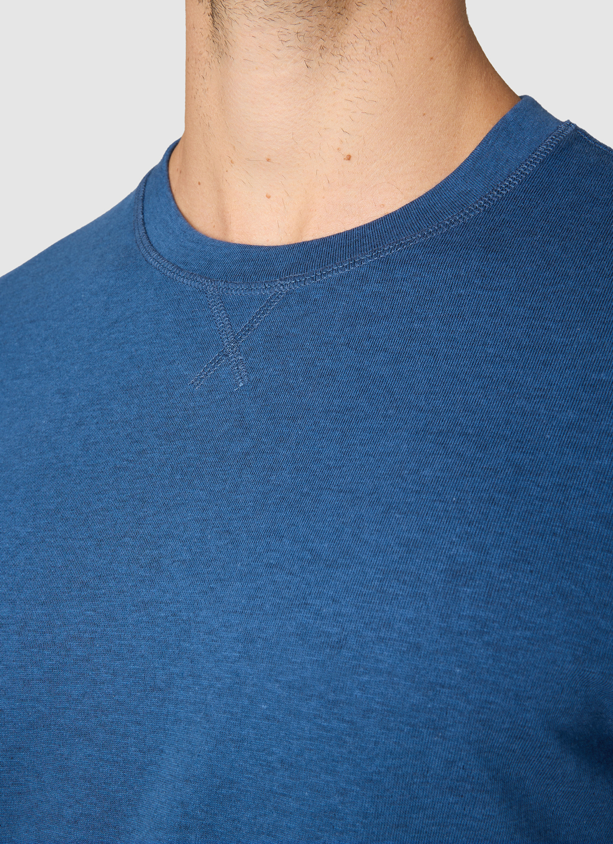 T-Shirt Rundhals 1/2 Arm, Medium Blue Detailansicht 1