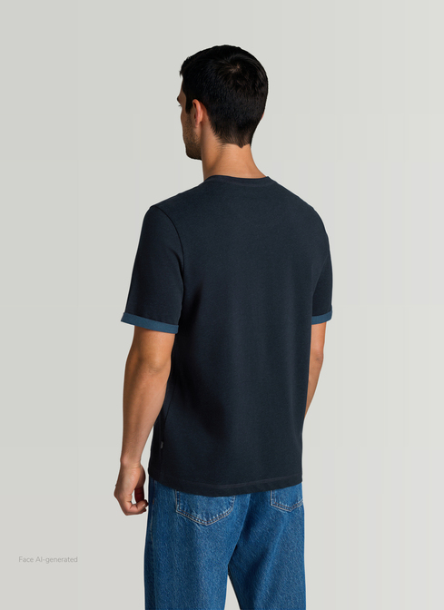 T-Shirt Rundhals 1/2 Arm width=