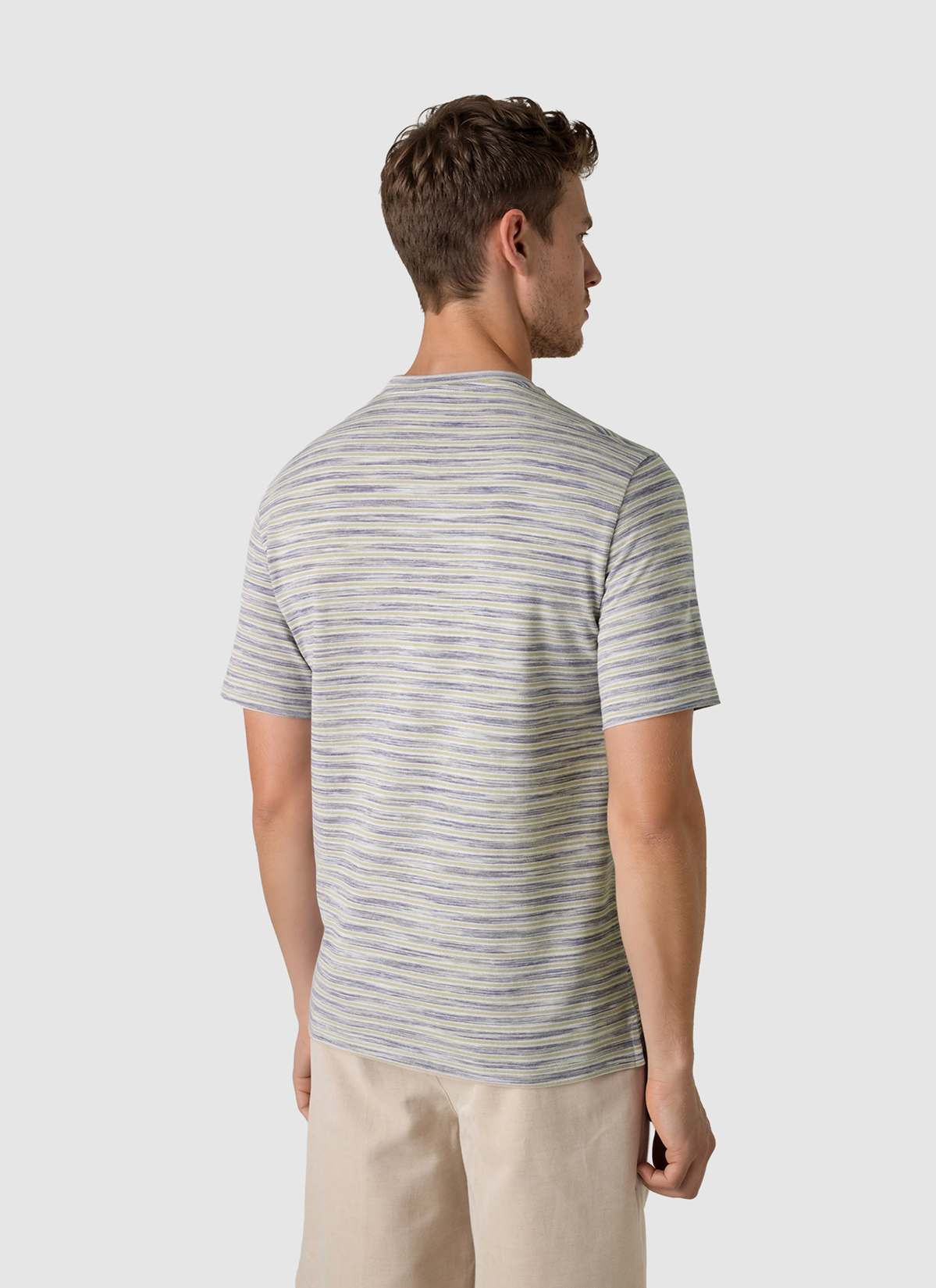 T-Shirt Rundhals 1/2 Arm, Light Almond Rückansicht