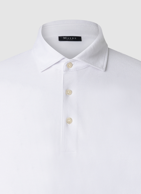 Poloshirt Pure White Frontansicht