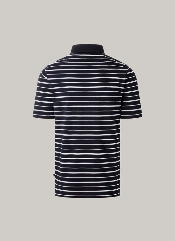 Poloshirt, Knopf 1/2 Arm Navy Frontansicht