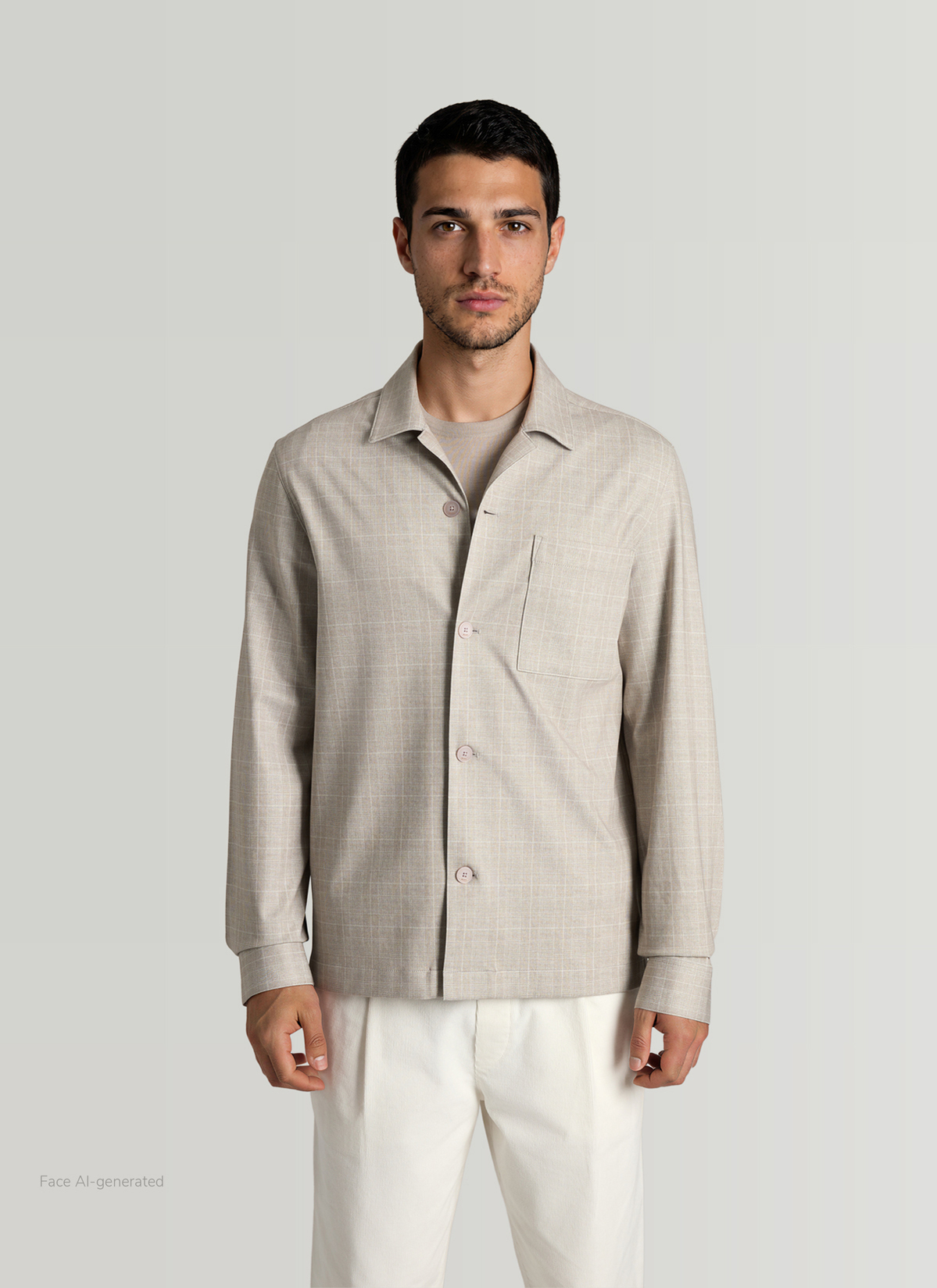 Jacke Wirk, Light Almond Frontansicht