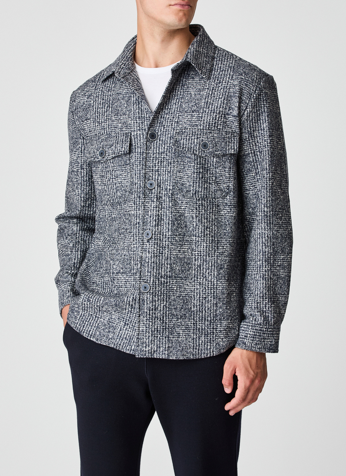 Jacke Web, Navy Rückansicht