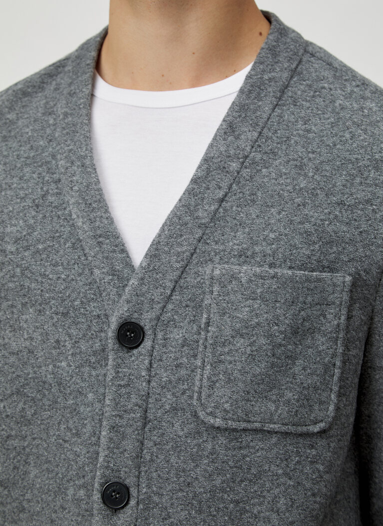 Sweat Jacke, Mercury Grey Detailansicht 1