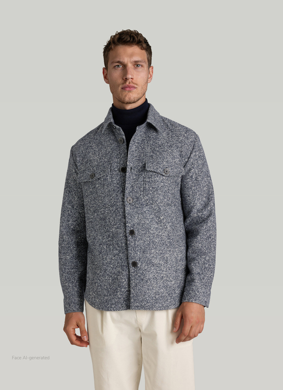 Overshirt Navy Frontansicht