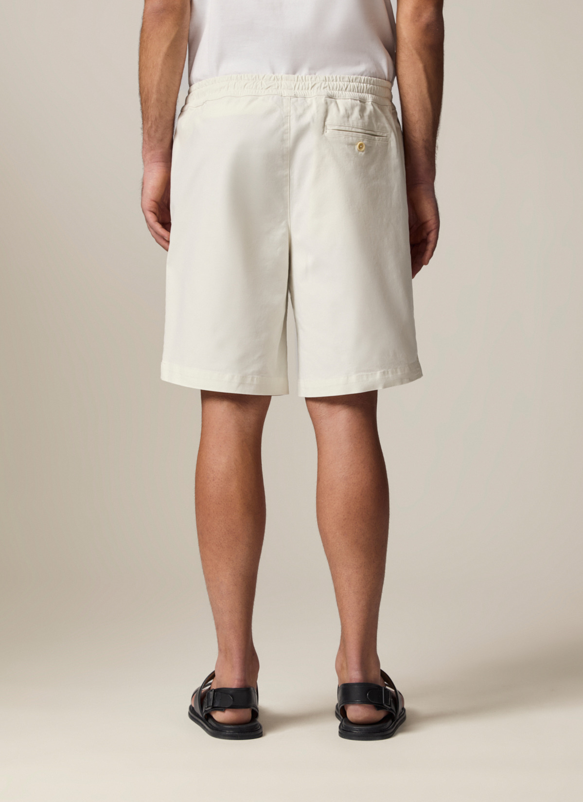 Shorts, Off White Rückansicht