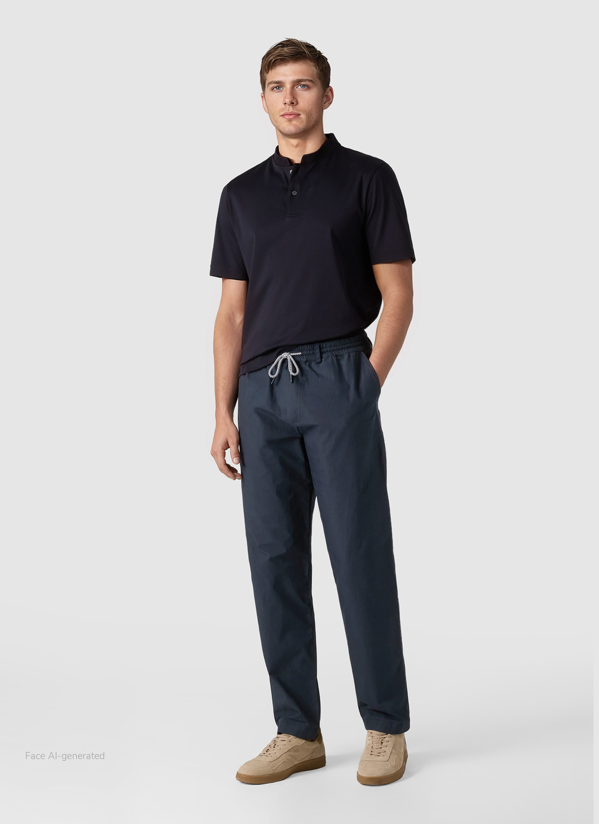 Hose, Navy Detailansicht 2