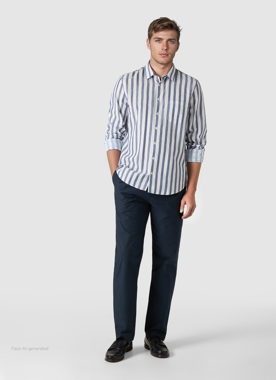 Hemd 1/1 Arm Dawn Blue Frontansicht