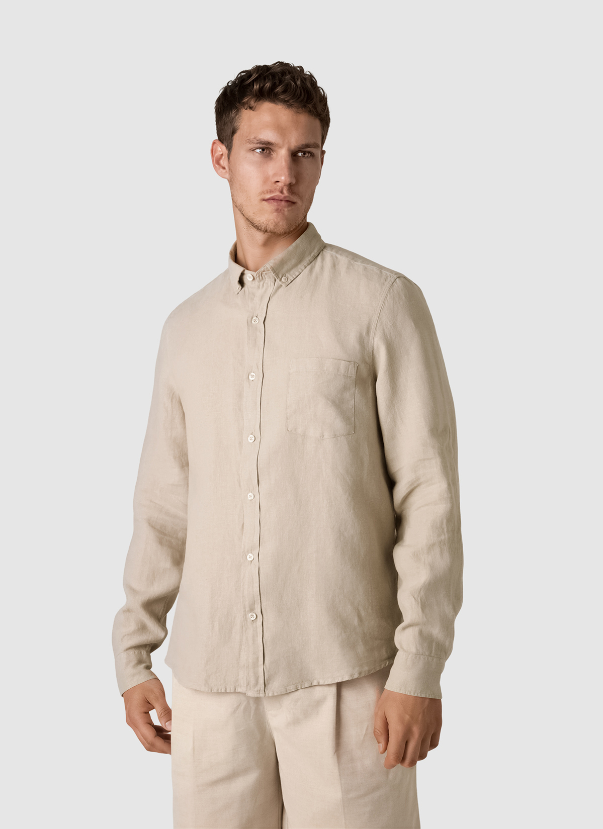 Hemd 1/1 Arm, Frappuccino Frontansicht