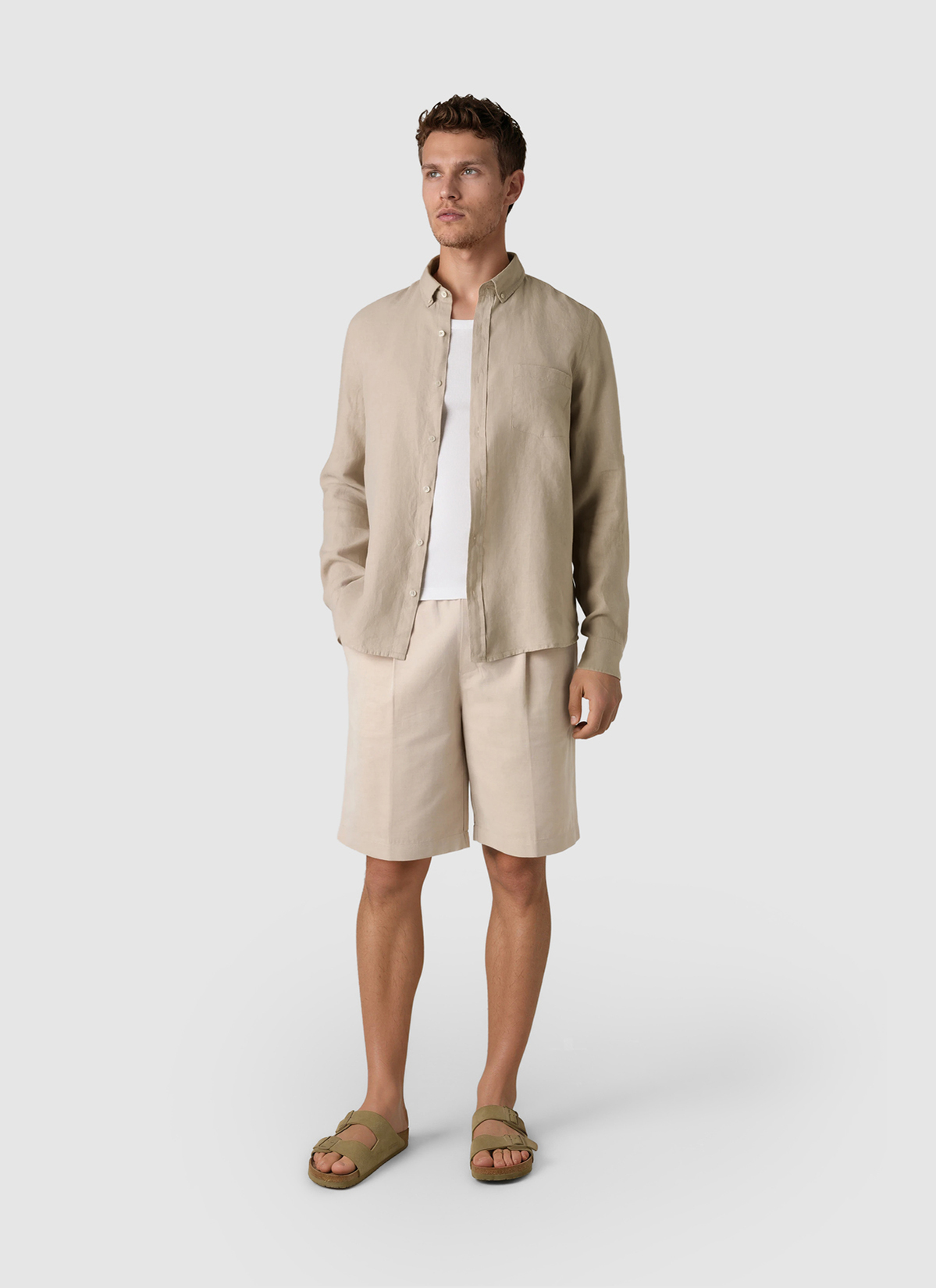 Hemd 1/1 Arm, Frappuccino Detailansicht 2