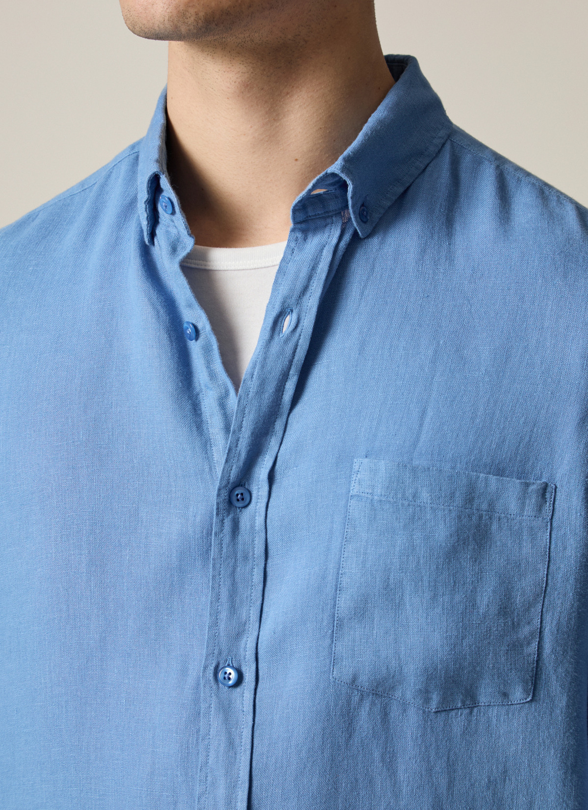 Hemd 1/1 Arm, Shades of Blue Detailansicht 1