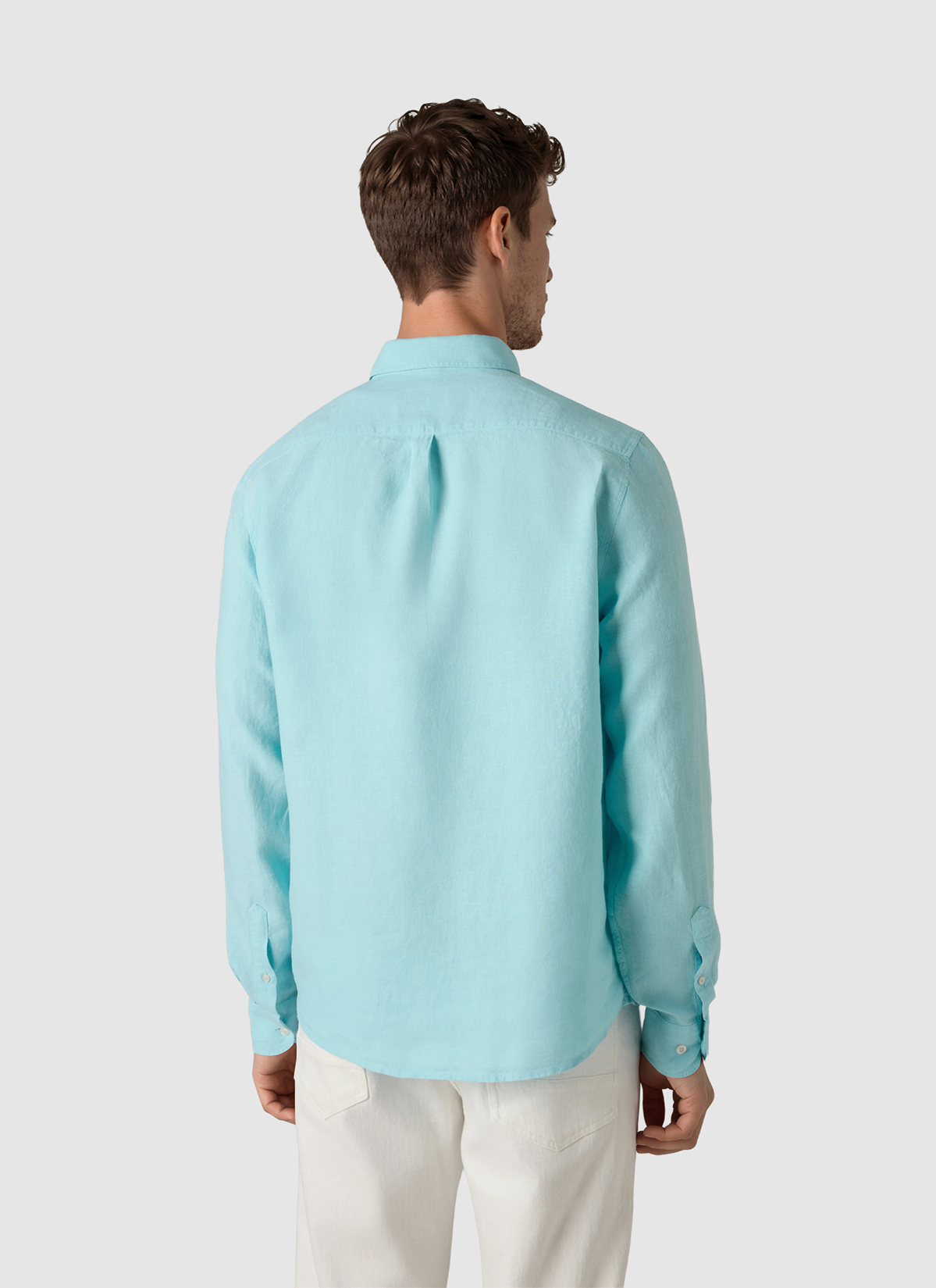 Hemd 1/1 Arm, Bright Aqua Rückansicht