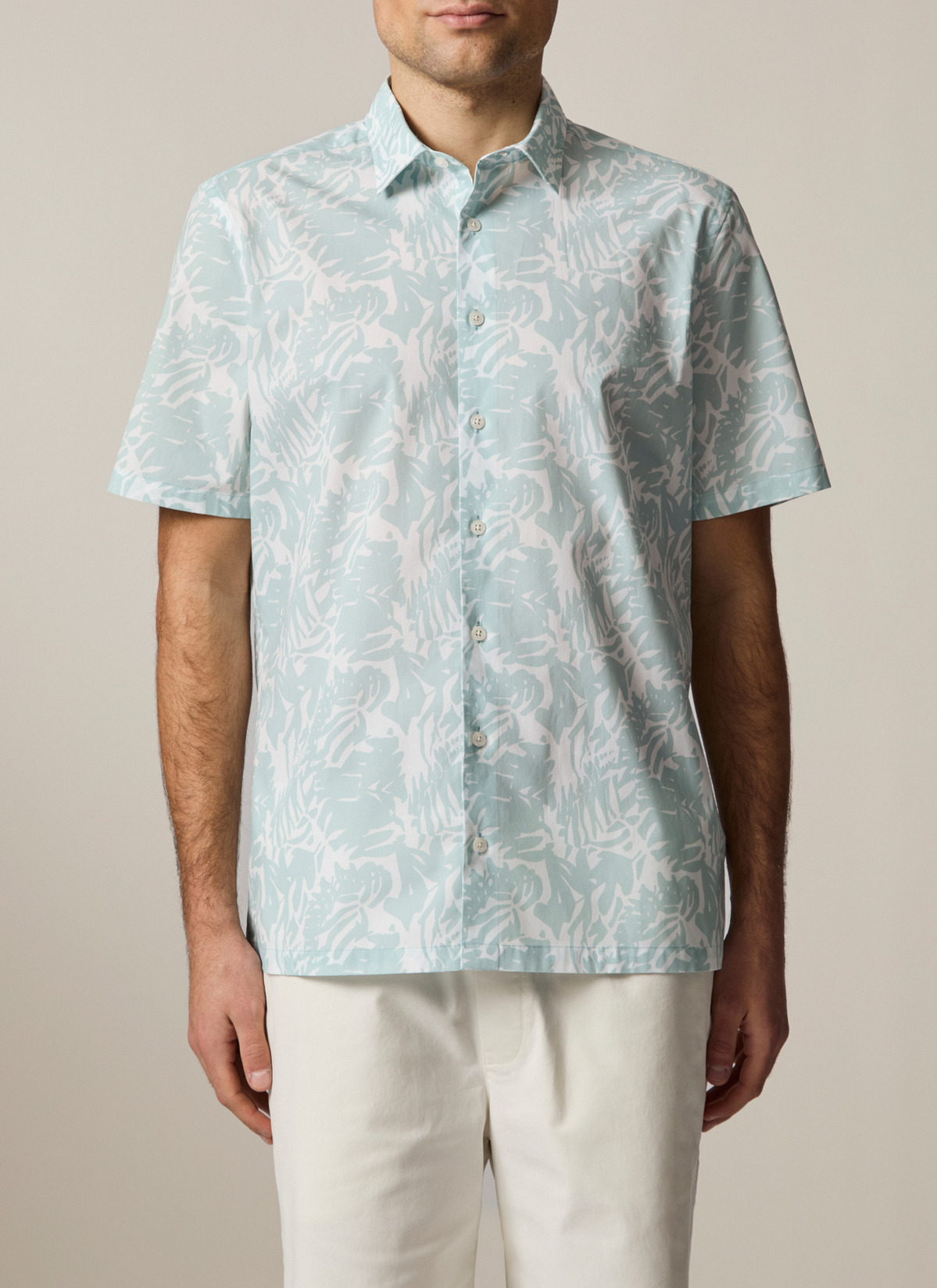 Hemd 1/2 Arm, Iced Mint Frontansicht
