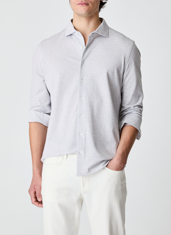 Hemd 1/1 Arm Mercury Grey Frontansicht