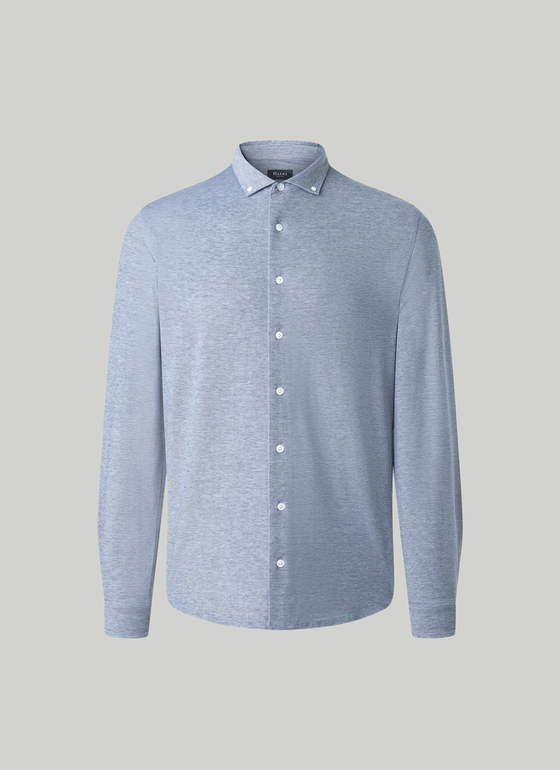 Hemd 1/1 Arm Dawn Blue Frontansicht
