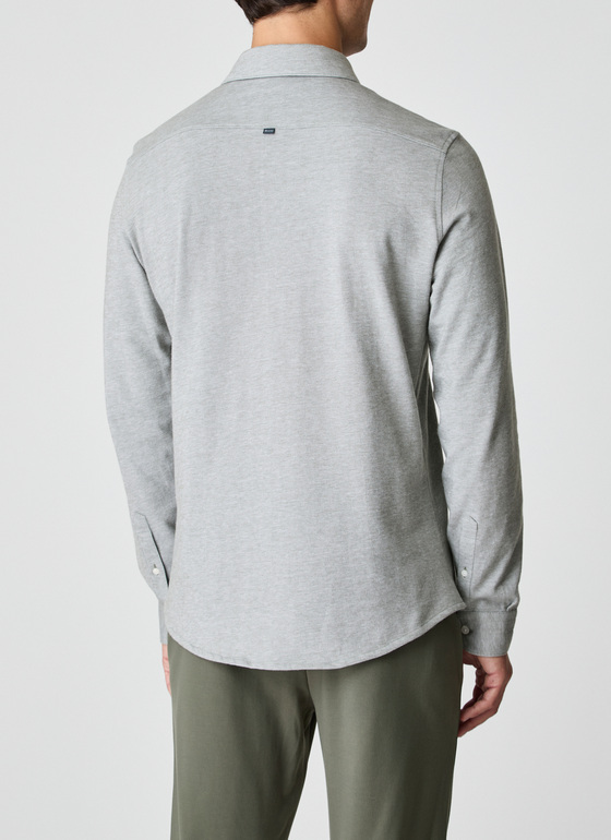 Hemd 1/1 Arm Foggy Teal Frontansicht