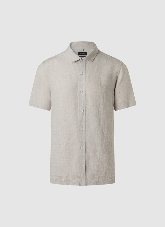 Hemd 1/2 Arm Light Almond Frontansicht