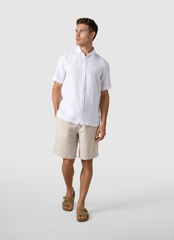 Hemd 1/2 Arm Pure White Frontansicht