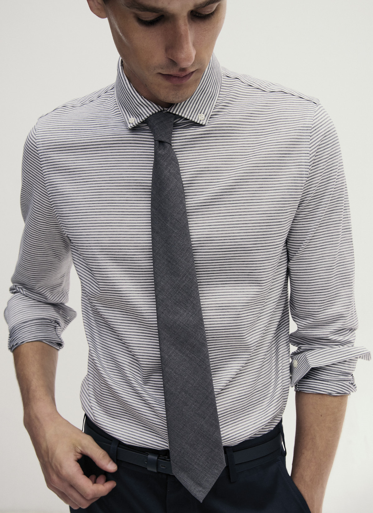 Hemd 1/1 Arm, Dawn Blue Frontansicht