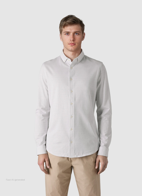 Hemd 1/1 Arm Clear Silver Frontansicht