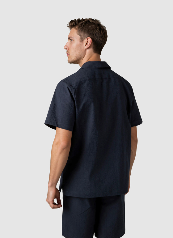 Hemd 1/2 Arm Navy Frontansicht