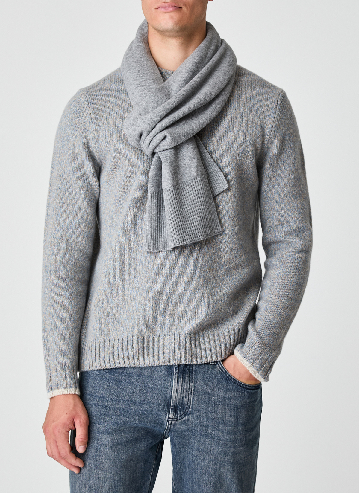 Schal, Smoky Grey Frontansicht