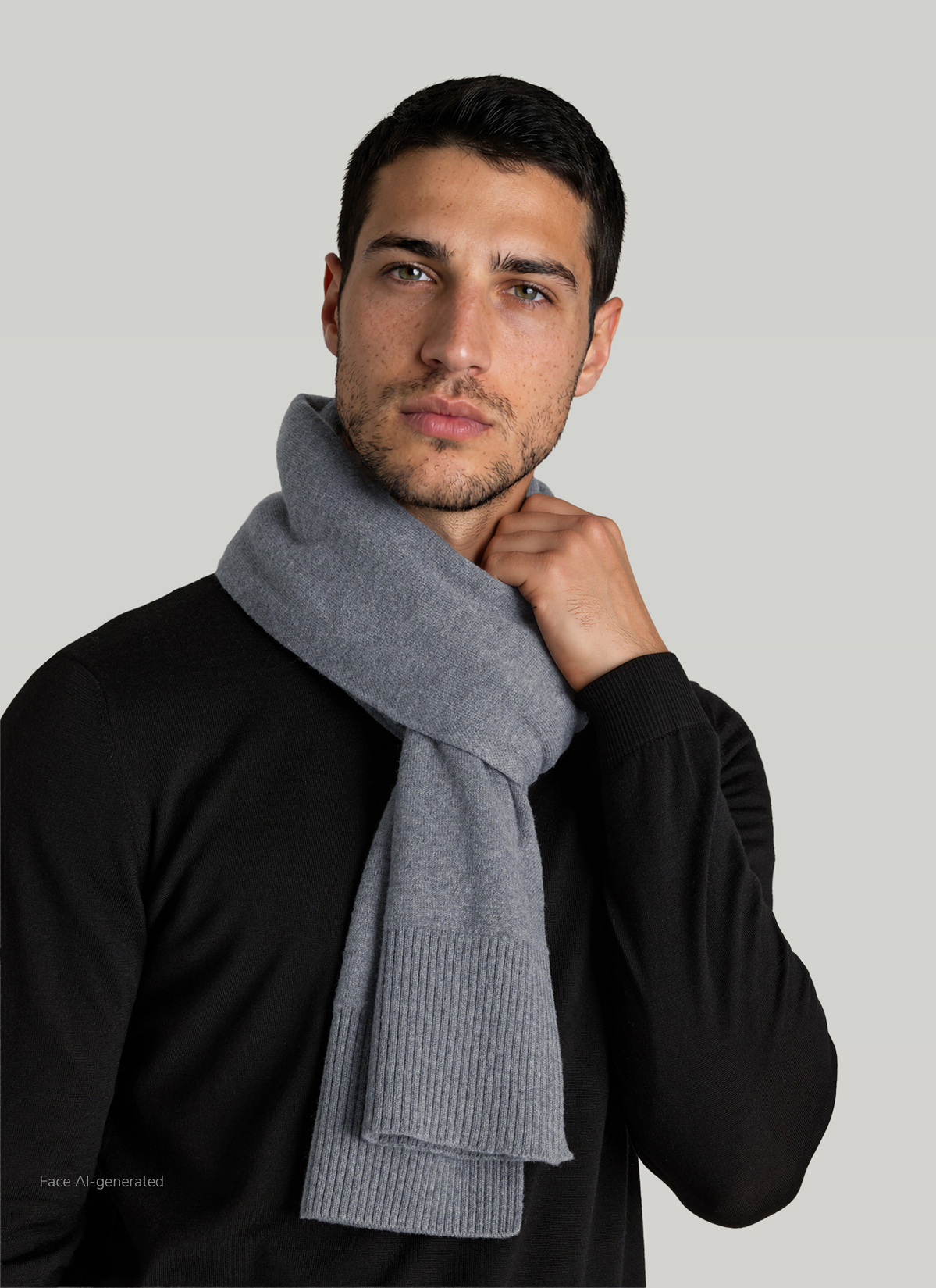Schal, Leaden Grey Detailansicht 2