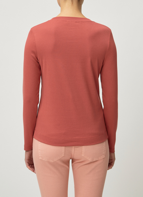 Longsleeve 1/1 Arm Carmine Red Frontansicht