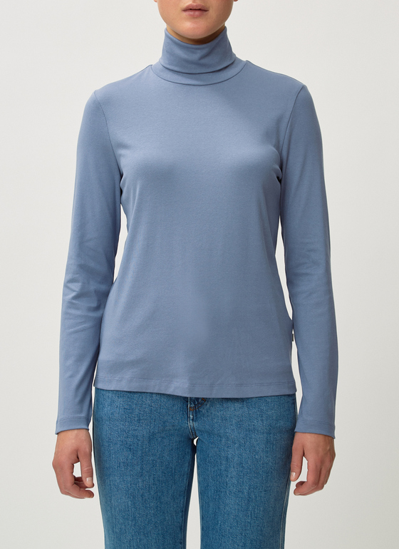 Bluse 1/1 Arm Whale Blue Frontansicht