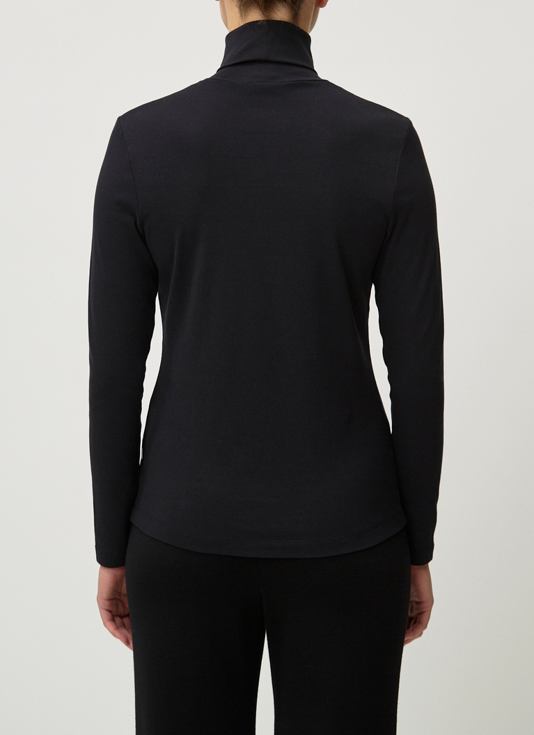 Bluse 1/1 Arm, Black Rückansicht