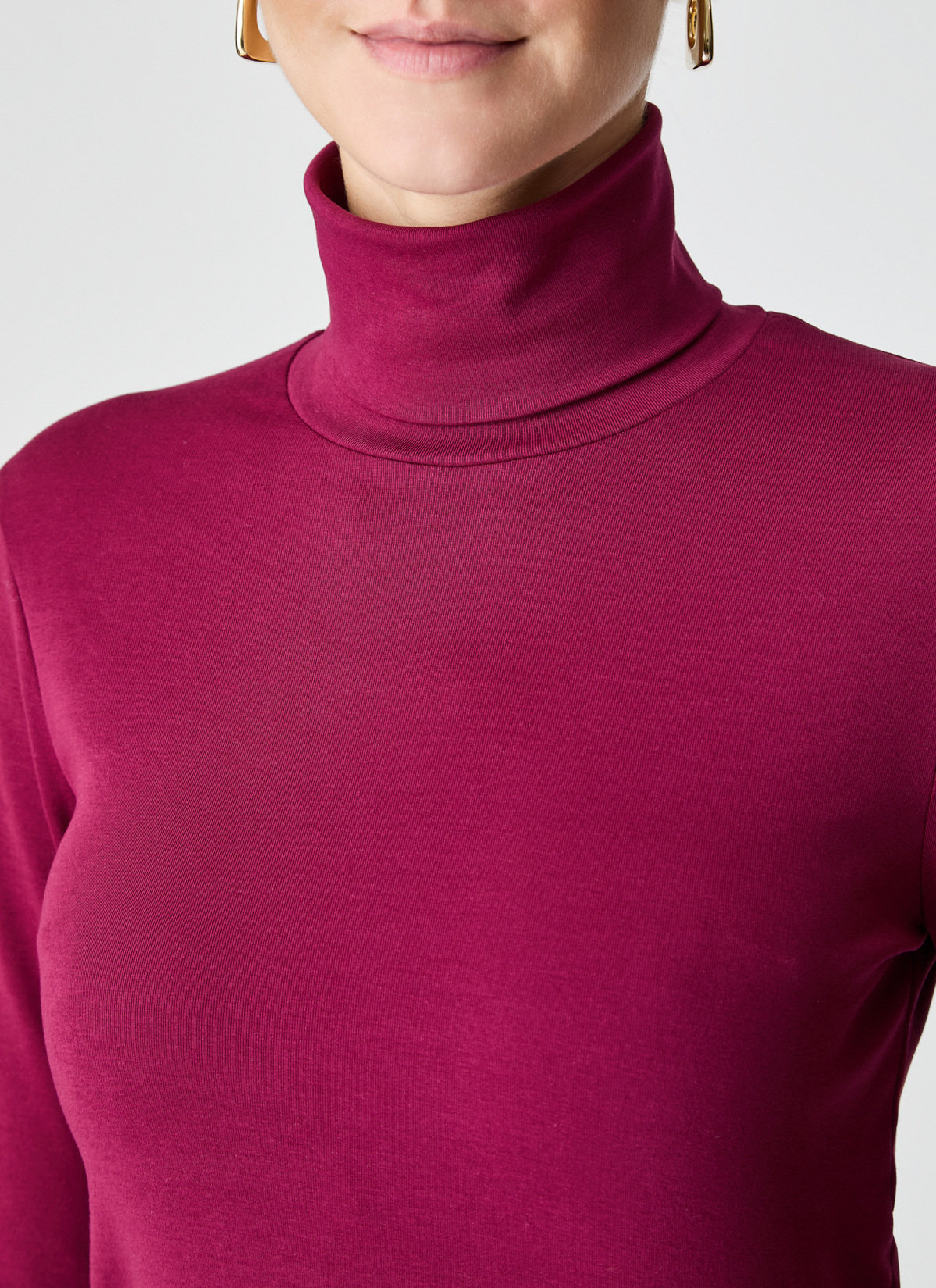 Bluse 1/1 Arm, Bordeaux Detailansicht 2