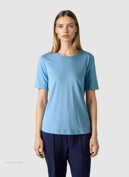 Rundhals T-Shirt width=
