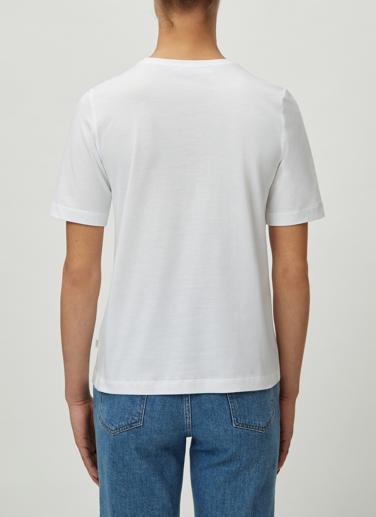 Sweat Jacke, Pure White Rückansicht