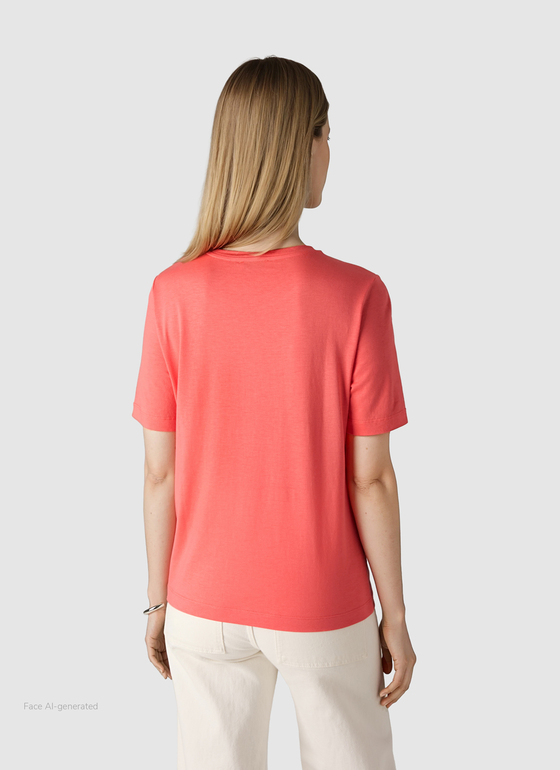 Rundhals T-Shirt Flamingo Frontansicht