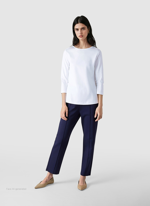 T-Shirt Rundhals 1/2 Arm width=