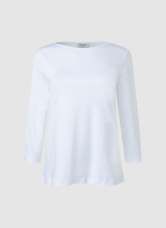 T-Shirt Rundhals 1/2 Arm Pure White Frontansicht