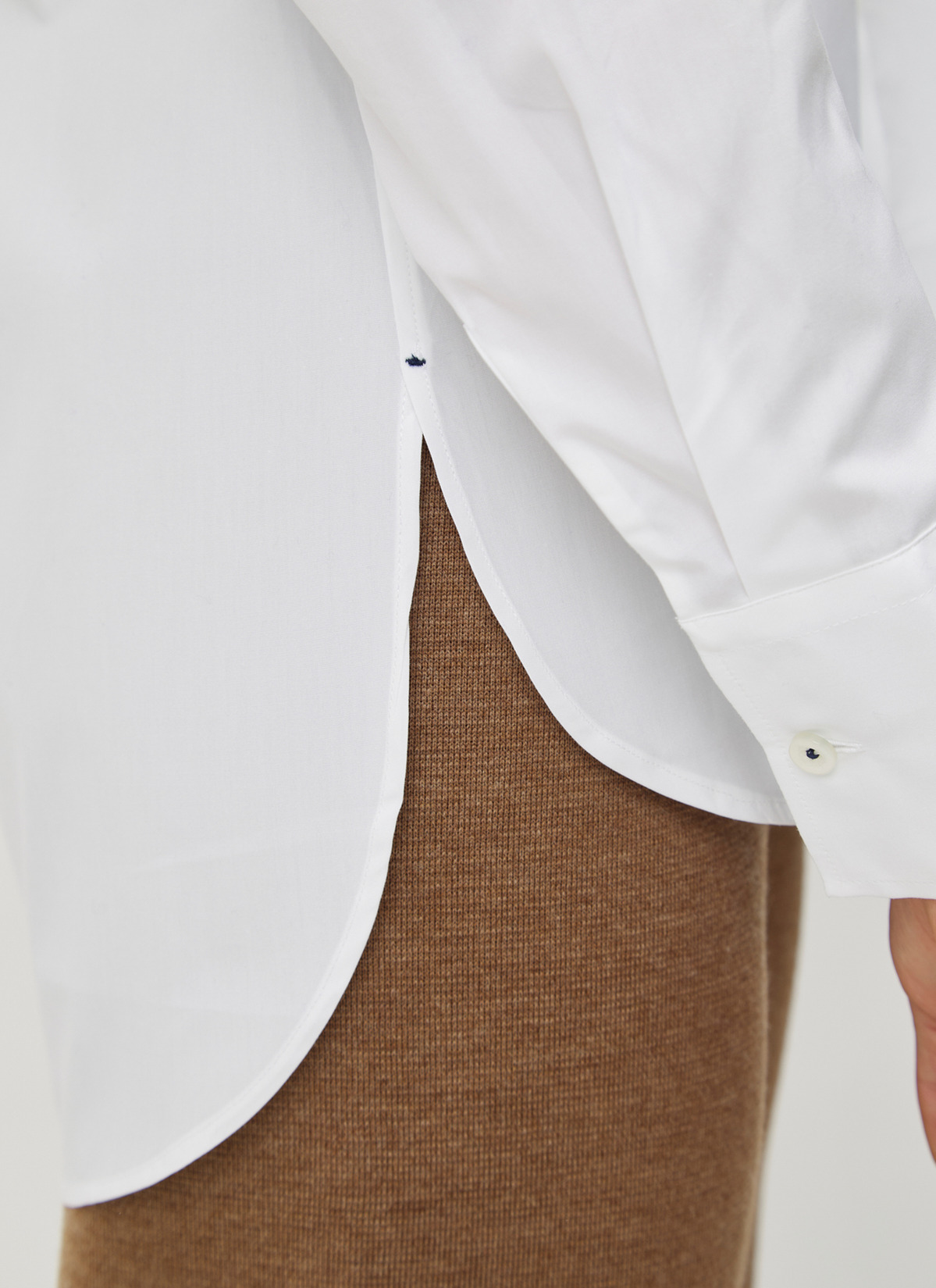 Bluse 1/1 Arm, Pure White Detailansicht 1