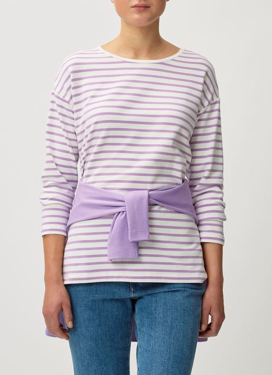 Sweatshirt Purple Cream Frontansicht